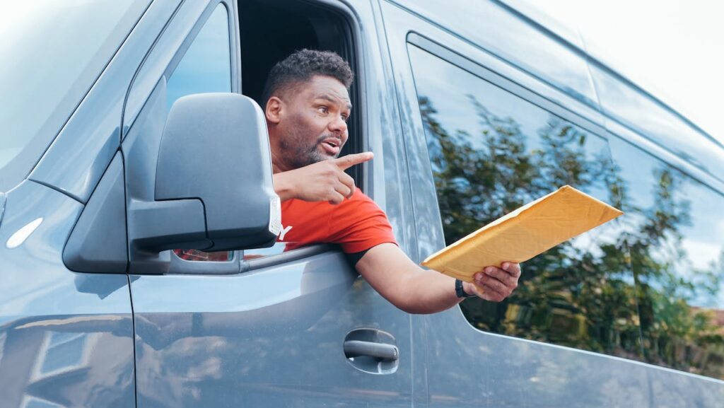 man with a van